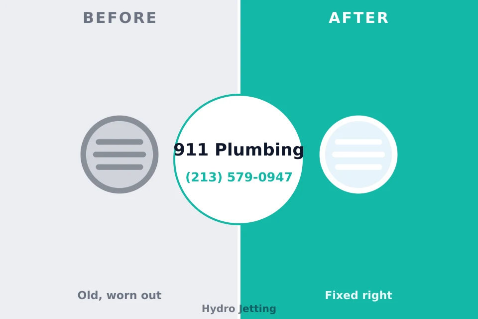 Before and after: plumbing company Sayville, NY